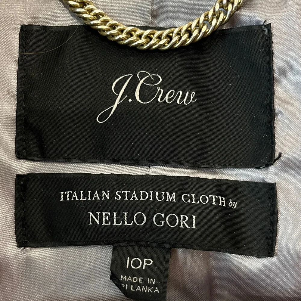 J. Crew Light Gray Women's Wool Coat - Picture 3 of 8